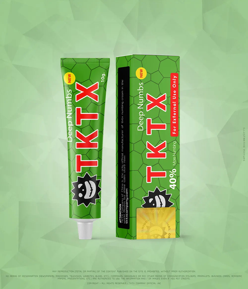 Green TKTX Tattoo Numbing Cream - 40%